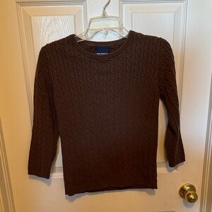 Polo by Ralph Lauren Brown Cable Knit Sweater